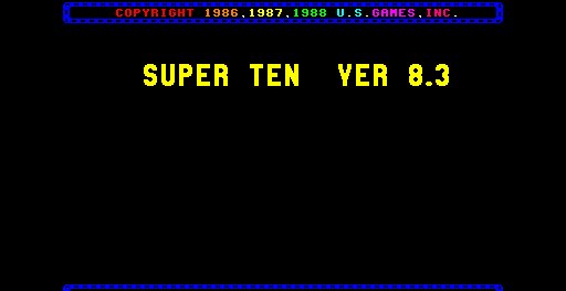 Super Ten V8.3 Title Screen